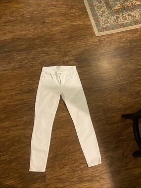 J Crew size 25 white jeans toothpick